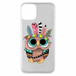 Чехол для iPhone 11 Little owl with feathers - PrintSalon