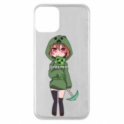 Чехол для iPhone 11 Minecraft anime - PrintSalon