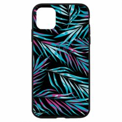 Чехол для iPhone 11 Neon Palm Leaves