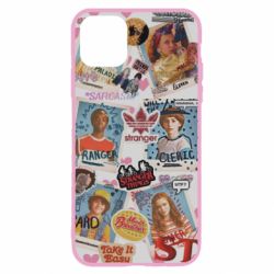 Чехол для iPhone 11 Очень странные дела. Стикеры - PrintSalon