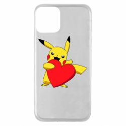 Чехол для iPhone 11 Pikachu Heart - PrintSalon