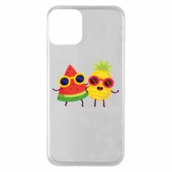 Чехол для iPhone 11 Pineapple with watermelon - PrintSalon