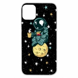 Чохол для iPhone 11 Pro Astronaut and coffee - PrintSalon