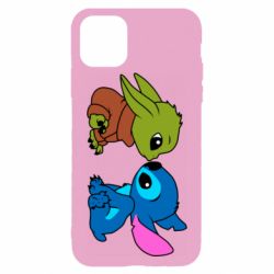 Чехол для iPhone 11 Pro Baby Yoda And Stitch - PrintSalon