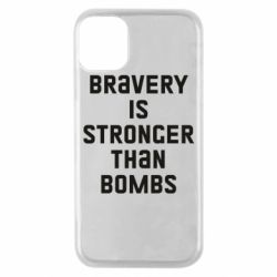 Чехол для iPhone 11 Pro Bravery is stronger - PrintSalon