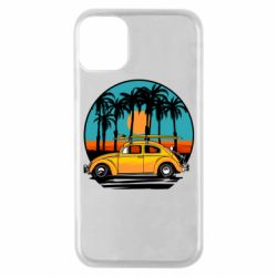 Чехол для iPhone 11 Pro Car and sunset - PrintSalon
