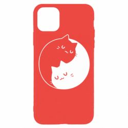 Чехол для iPhone 11 Pro Cute yin yang cats - PrintSalon