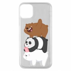 Чехол для iPhone 11 Pro Гризли Панда и Белый - PrintSalon