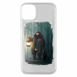 Чехол для iPhone 11 Pro Хагрид в лесу - PrintSalon