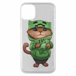 Чехол для iPhone 11 Pro Кот Майнкрафт - PrintSalon