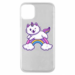 Чохол для iPhone 11 Pro Котик-единорог