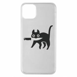 Чехол для iPhone 11 Pro Max Cat with a knife - PrintSalon