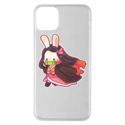 Чехол для iPhone 11 Pro Max Chibi Bunny Kamado Nezuko - PrintSalon