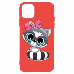 Чехол для iPhone 11 Pro Max Cute raccoon - PrintSalon