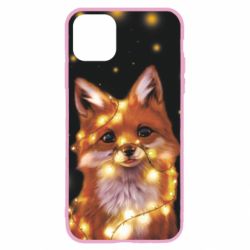 Чохол для iPhone 11 Pro Max Fox And Christmas Lights - PrintSalon
