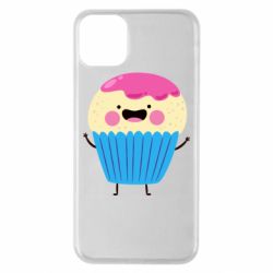 Чехол для iPhone 11 Pro Max Funny cupcake with smile - PrintSalon