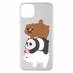 Чехол для iPhone 11 Pro Max Гризли Панда и Белый - PrintSalon