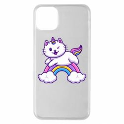 Чехол для iPhone 11 Pro Max Котик-единорог - PrintSalon