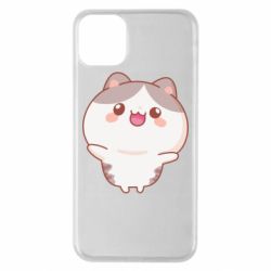 Чехол для iPhone 11 Pro Max Котик обнимает тебя - PrintSalon