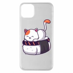 Чехол для iPhone 11 Pro Max Котик. Суши-кровать - PrintSalon