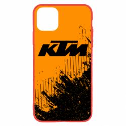 Чехол для iPhone 11 Pro Max KTM and grunge background - PrintSalon