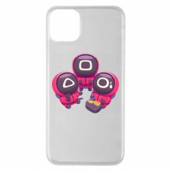 Чехол для iPhone 11 Pro Max Милые солдаты из игры в кальмара - PrintSalon