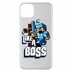 Чехол для iPhone 11 Pro Max Minecraft Like a Boss - PrintSalon