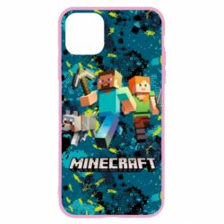 Чохол для iPhone 11 Pro Minecraft Steve Alex And Dog - PrintSalon
