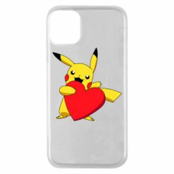 Чехол для iPhone 11 Pro Pikachu Heart - PrintSalon