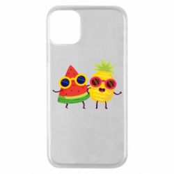 Чехол для iPhone 11 Pro Pineapple with watermelon - PrintSalon
