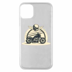 Чехол для iPhone 11 Pro Skull and Bike - PrintSalon