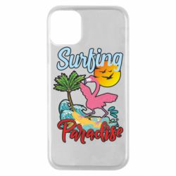 Чехол для iPhone 11 Pro Surfing Paradise Flamingo - PrintSalon