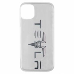 Чехол для iPhone 11 Pro Tesla Car logo - PrintSalon