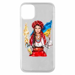 Чехол для iPhone 11 Pro Украинская девушка в венку - PrintSalon