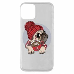 Чехол для iPhone 11 Pug And Coffee - PrintSalon