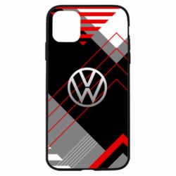 Чохол для iPhone 11 Volkswagen logo and abstraction-PrintSalon Чохол для iPhone 11 Volkswagen logo and abstraction