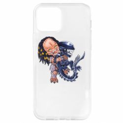 Чехол для iPhone 12 Alien vs Predator - PrintSalon