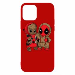 Чехол для iPhone 12 Baby Groot And Deadpool - PrintSalon