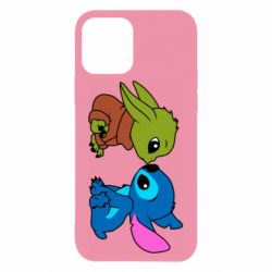 Чехол для iPhone 12 Baby Yoda And Stitch - PrintSalon