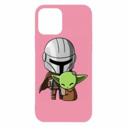Чехол для iPhone 12 Din Djarin And The Child - PrintSalon