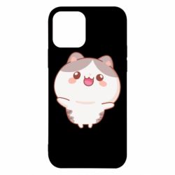 Чехол для iPhone 12 Котик обнимает тебя - PrintSalon