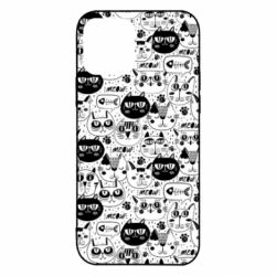 Чохол для iPhone 12 Коти патерн - PrintSalon