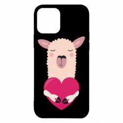 Чохол для iPhone 12 Lama with heart - PrintSalon
