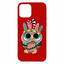 Чехол для iPhone 12 Little owl with feathers - PrintSalon