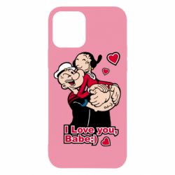 Чехол для iPhone 12 Люблю тебя, детка - PrintSalon