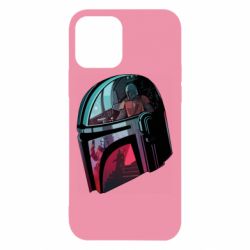 Чехол для iPhone 12 Mandalorian Helmet profil - PrintSalon