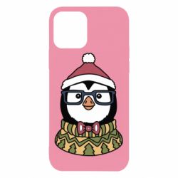 Чехол для iPhone 12 New Year's Penguin - PrintSalon