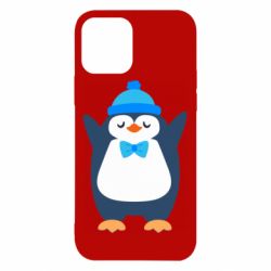 Чехол для iPhone 12 Penguin in a hat - PrintSalon