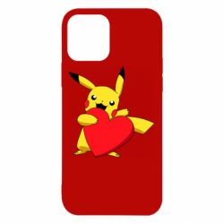 Чехол для iPhone 12 Pikachu Heart - PrintSalon