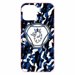 Чохол для iPhone 12 Scania logo and grunge - PrintSalon